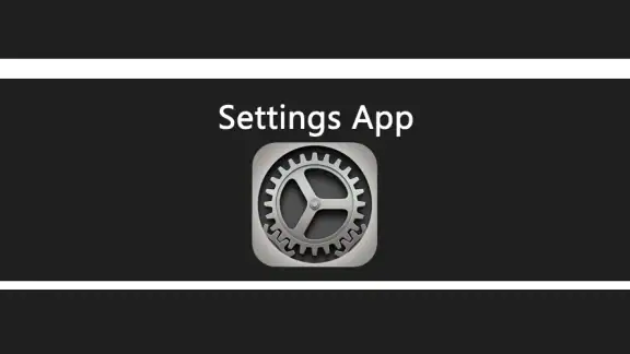 Settings App screenshot