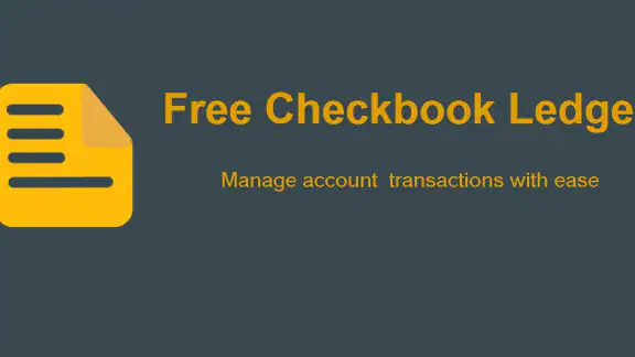Simple Checkbook Ledger screenshot