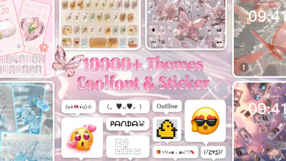 Simple Pink Butterfly Theme screenshot