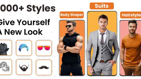 Smarty Men Jacket Photo Editor screenshot