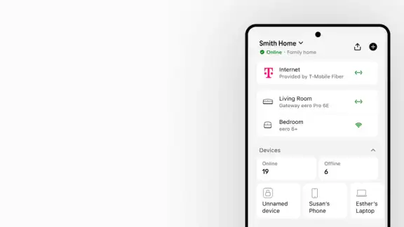 T-Mobile Fiber: eero screenshot