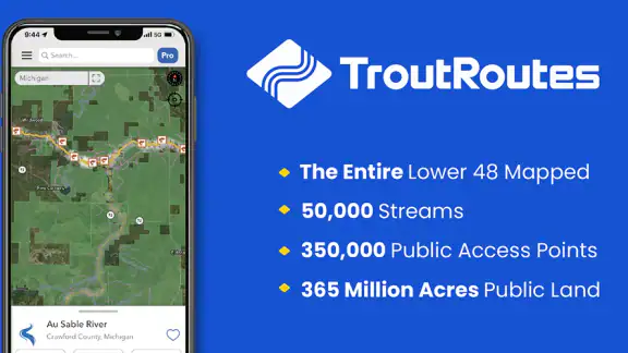 TroutRoutes: Trout Fishing App screenshot