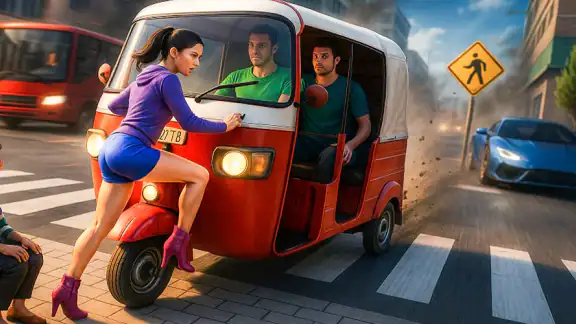 Tuk Tuk Rickshaw - Auto Game screenshot