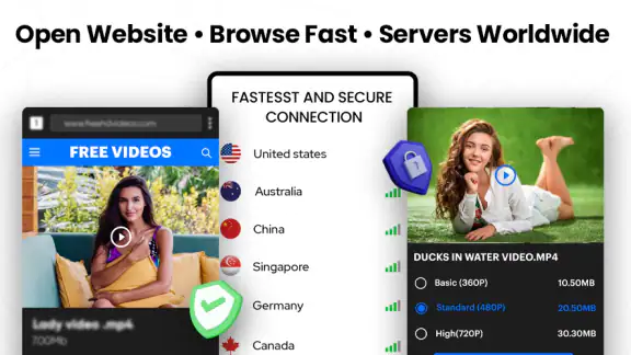 Video Downloader Proxy Browser screenshot