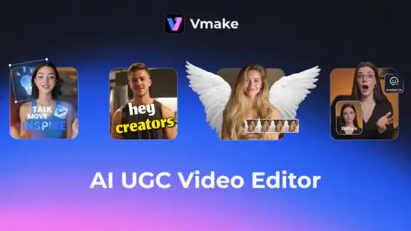 Vmake: AI Talking Video Editor screenshot