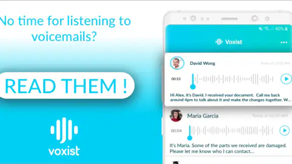 Voxist: read your voicemail screenshot