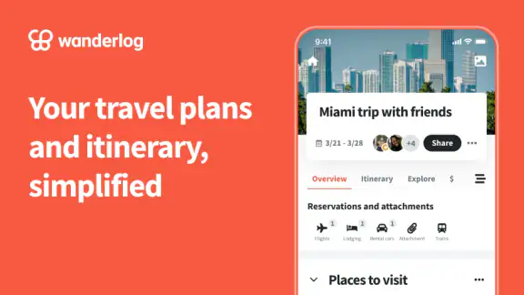 Wanderlog - Trip Planner App screenshot