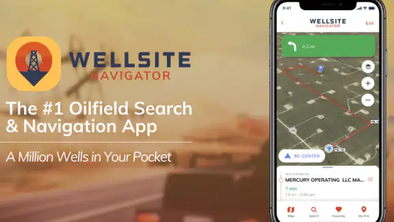 Wellsite Navigator screenshot