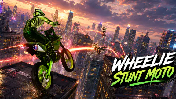 Wheelie Stunt Moto 3D screenshot