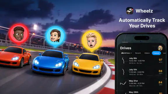 Wheelz - Social Drive Tracker screenshot