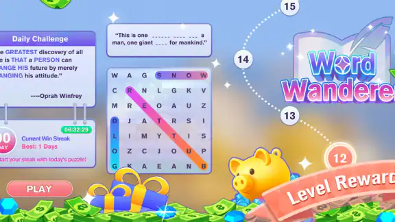 Word Wanderer - win real cash screenshot