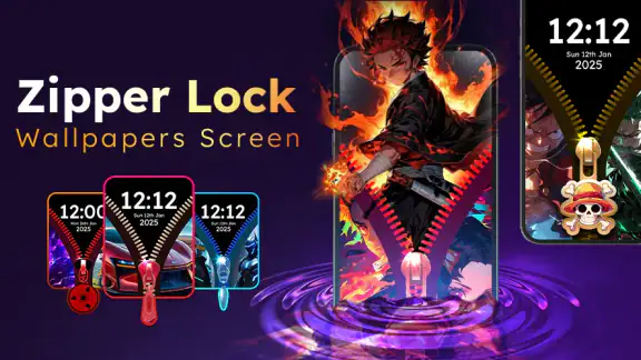 Zipper Lock Wallpapers Screen screenshot