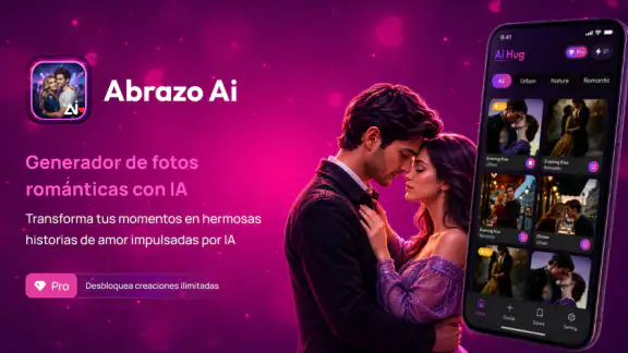 Abrazos y besos de amor con IA screenshot