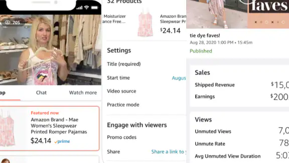 Amazon Live Creator App screenshot