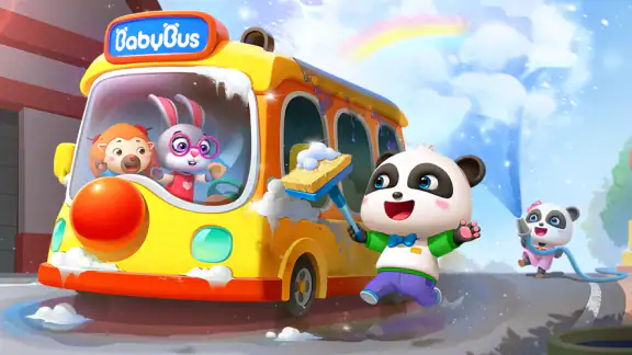 Autobús Escolar del Bebé Panda screenshot