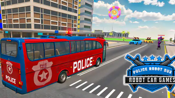Bus Simulator Police Robot Car screenshot