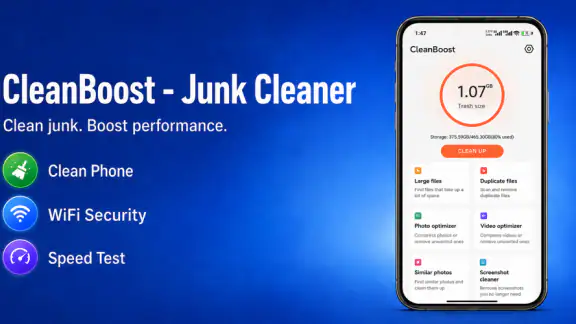 CleanBoost - Junk Cleaner screenshot