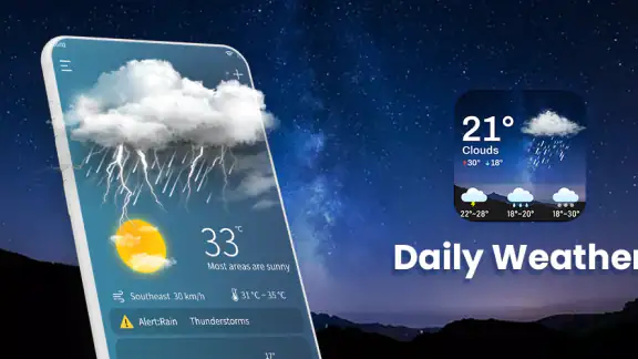 Clima diario screenshot