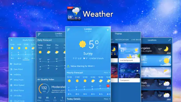 Clima local: widget de alerta screenshot