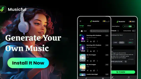 Crear música con IA: Musicful screenshot
