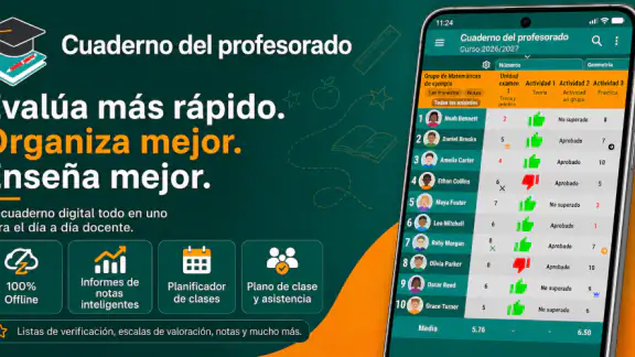 Cuaderno del profesorado screenshot