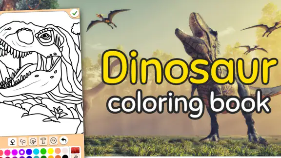 Dinosaurio juego de color screenshot
