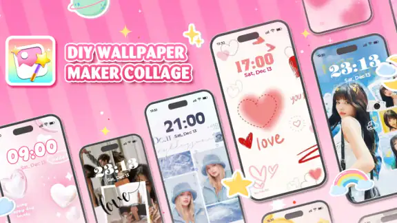 DIY Wallpaper Maker Collage screenshot