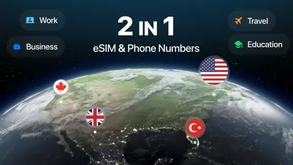 eSIM de viaje y número virtual screenshot