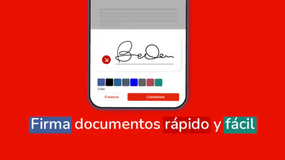 Firmar documentos PDF fácil screenshot