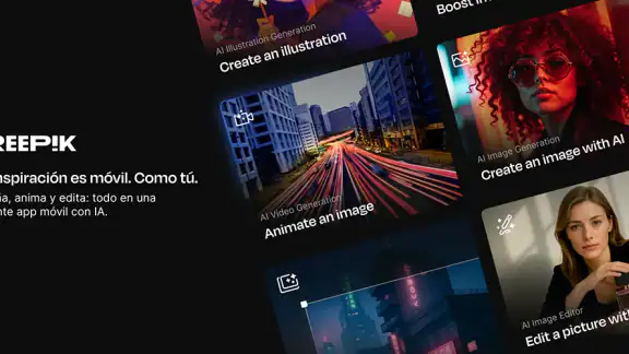 Freepik: Diseña y edita con IA screenshot