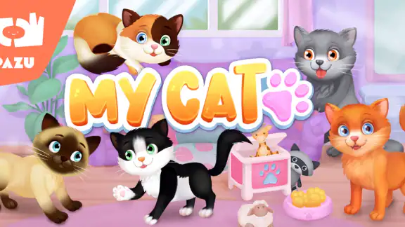 Gato - juego cuidado y vestido screenshot