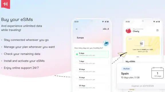 Holafly eSIM: datos ilimitados screenshot
