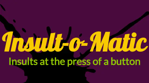 Insult-o-Matic screenshot