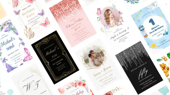 Invitaciones cumpleaños screenshot