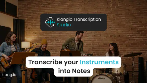 Klangio Transcription Studio screenshot