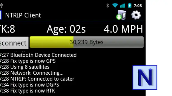 Lefebure NTRIP Client screenshot