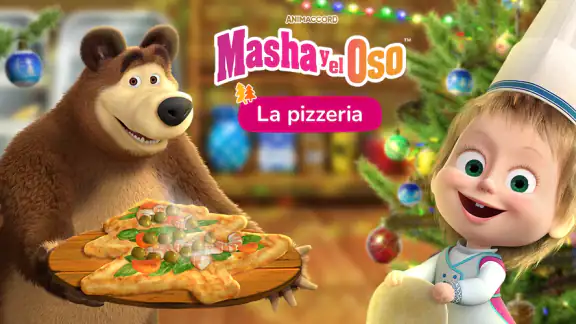 Masha y el Oso Juegos de Pizza screenshot