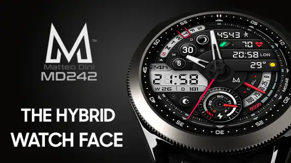 MD242 Hybrid watch face screenshot
