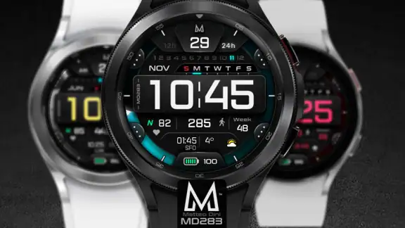 MD283 3D Digital watch face screenshot