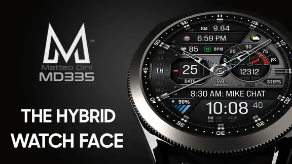 MD335 Hybrid watch face screenshot