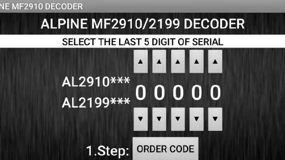 Mercedes AL2910 Radio Code screenshot