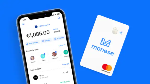 Monese screenshot