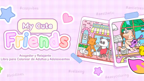 My Cute Friends Libro Colorear screenshot
