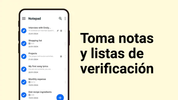 Notas y Listas Fáciles de Usar screenshot