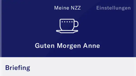 NZZ Nachrichten screenshot