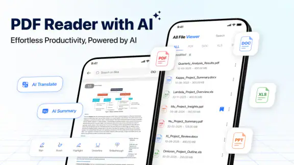 PDF Reader: All Document View screenshot