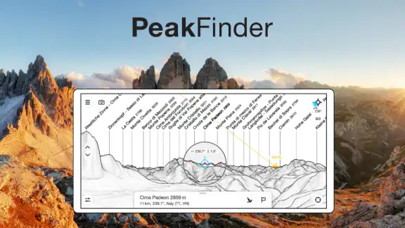 PeakFinder screenshot
