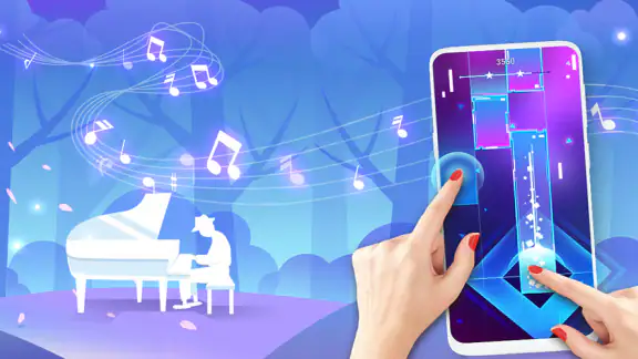 Piano Music Heart: Pop Tiles screenshot