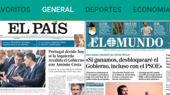 Portadas Periódicos screenshot