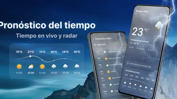 Previsión del tiempo con radar screenshot